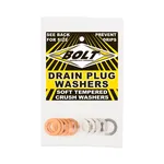 BOLT Aluminum Drain Plug Compression Washers - 10-Pack for M14 Drain Plugs | Hardware Fasteners
