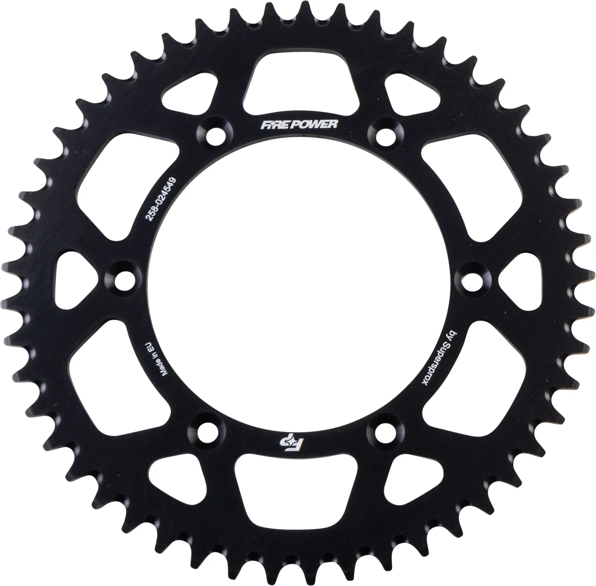 FIRE POWER - FPA-245-49-BLK - Aluminum Rear Sprocket