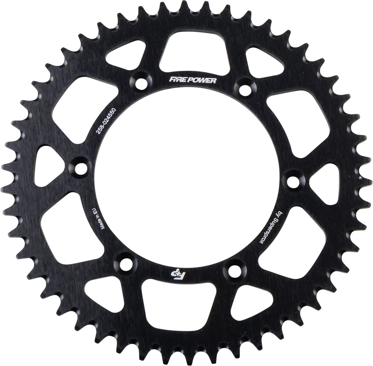 FIRE POWER - FPA-245-50-BLK - Aluminum Rear Sprocket