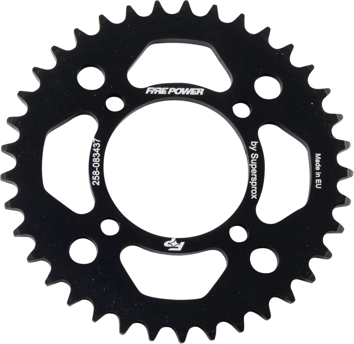 FIRE POWER - FPA-834-37-BLK - Aluminum Rear Sprocket