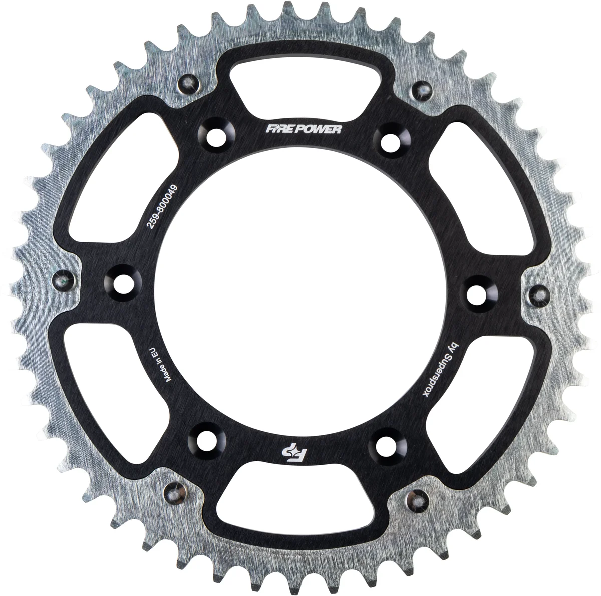 FIRE POWER - FPH-8000-49-BLK - Hybrid Rear Sprocket