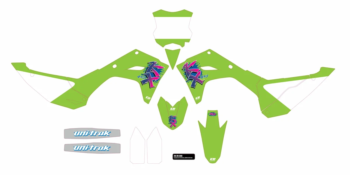 D-COR - 20-20-363 - Retro Kawasaki Graphic Kit