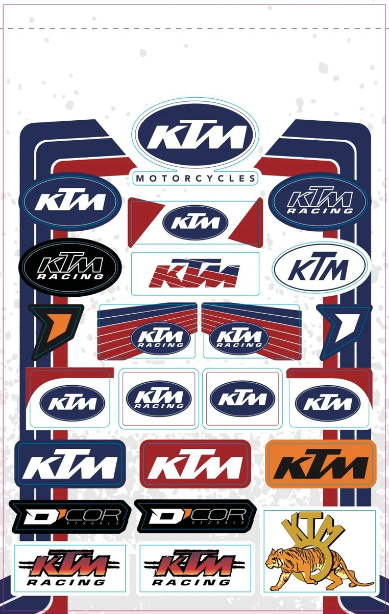 D-COR - 40-30-103 - KTM Decal Sheet