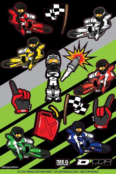 D-COR - 40-90-124 - Sticker Sheet