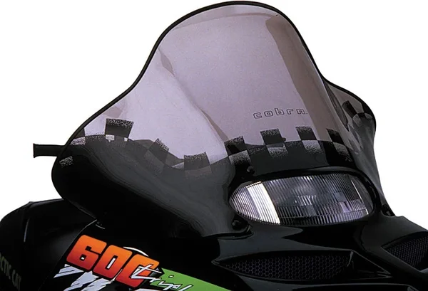 POWERMADD 12-Inch Clamp-On Windshield - Durable Polycarbonate Windscreen for Powersports