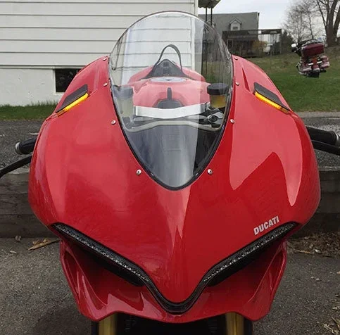 NEW RAGE CYCLES - 1299-MBO-B - Mirror Block Off Turn Signals