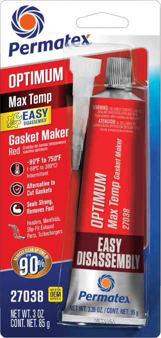 PERMATEX - 27038 - Optimum Red Max-Temp RTV Silicone