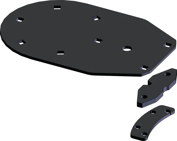 KFI UTV Plow Actuator Bracket Kit - Durable Steel Mount for Heavy-Duty Plowing