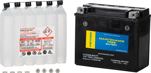 FIRE POWER - CTX20H-BS-FT - Maintenance Free Sealed Battery