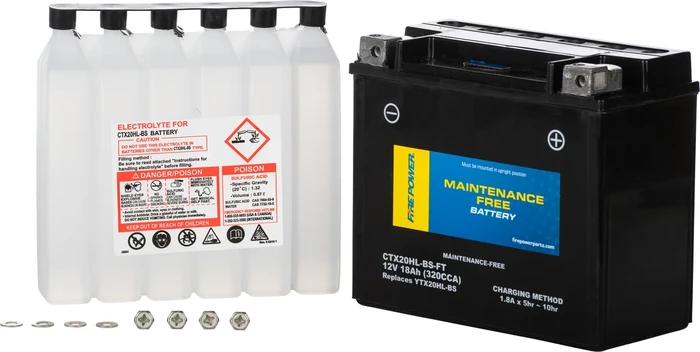 FIRE POWER - CTX20HL-BS-FT - Maintenance Free Sealed Battery