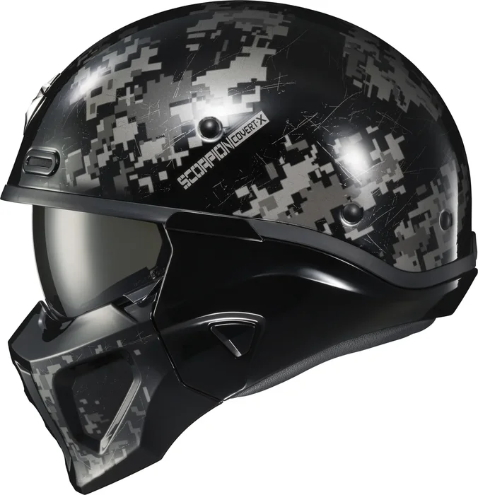 SCORPION EXO - COX-1835 - COVERT X OPEN FACE HELMET DIGICAMO LG