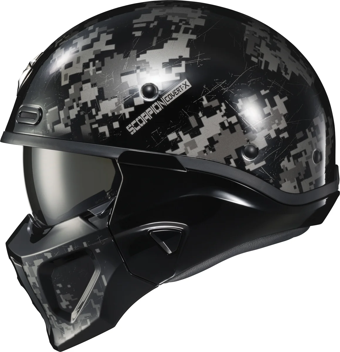 SCORPION EXO - COX-1835 - COVERT X OPEN FACE HELMET DIGICAMO LG