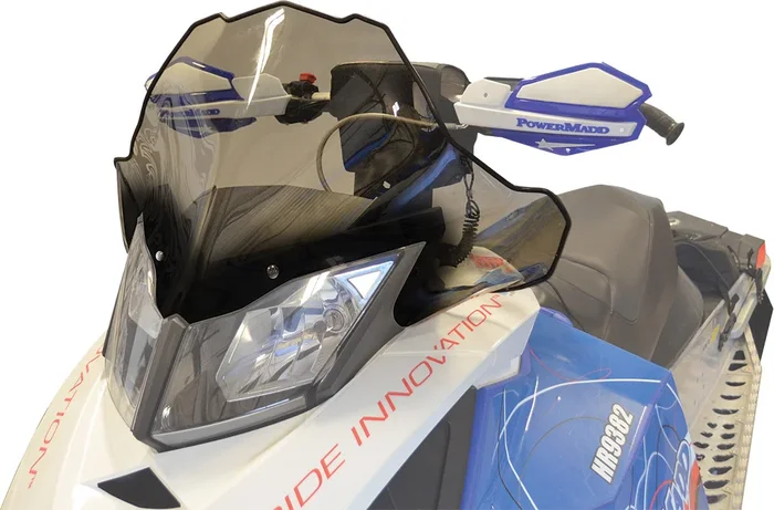 POWERMADD 13422 Pre-Curved Windshield - Durable Polycarbonate Windscreen for Powersports Vehicles