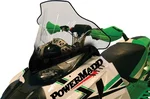 POWERMADD 12" Tall Clamp-On Windshield - Durable Polycarbonate Windscreen for Powersports