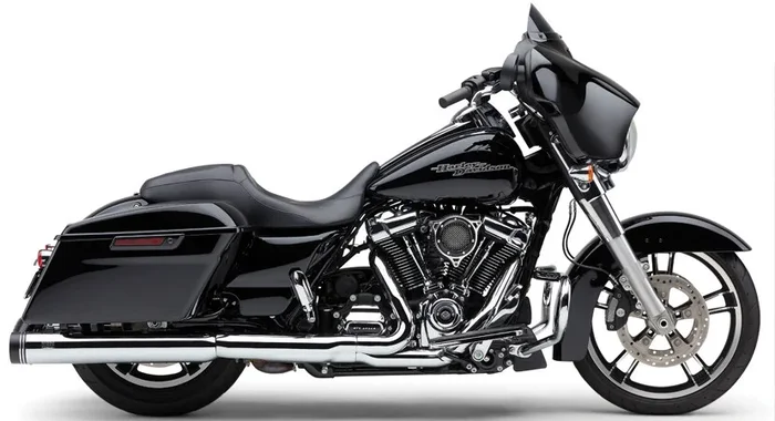 COBRA - 6277 - 4" GROOVE TIP SLIP-ON CHROME FLH/FLT 17-22