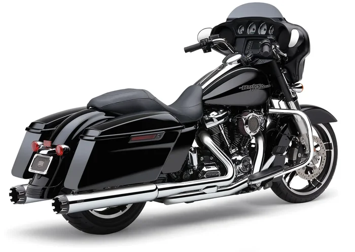 COBRA - 6267 - 4" DUAL CUT TIP SLIP-ON CHROME FLH/FLT 17-22