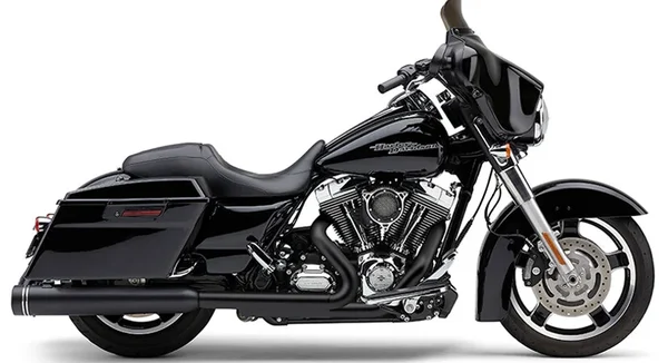 COBRA - 6290RB - 4.5" GROOVE TIP SLIP-ON BLACK FLH/FLT 95-16