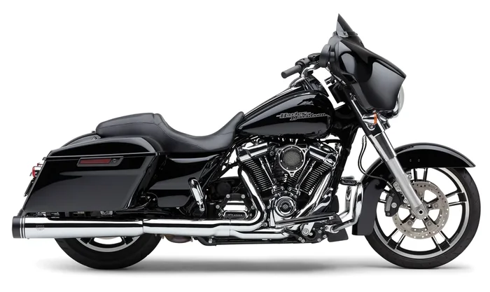 COBRA - 6291 - 4.5" GROOVE TIP SLIP-ON CHROME FLH/FLT 17-22