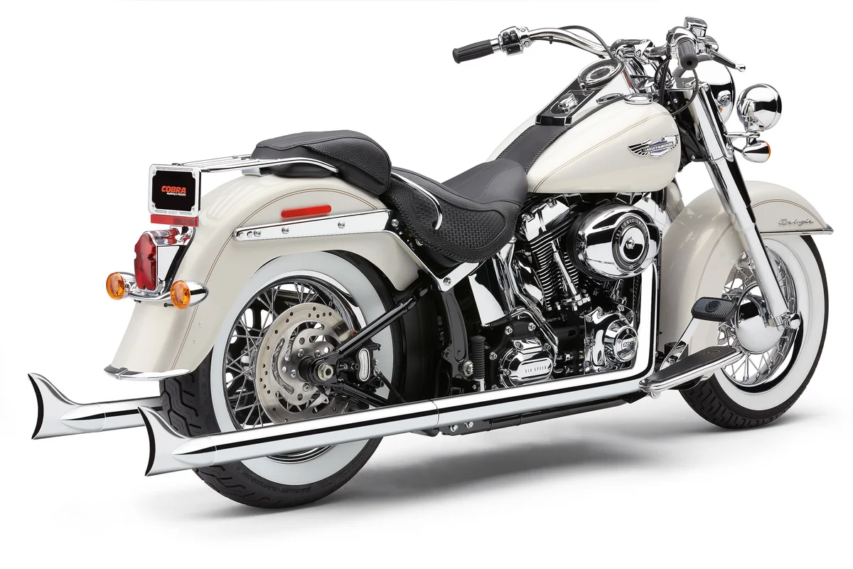 COBRA - 6987 - BAD HOMBRE TRUE DUAL FISHTAILS CHROME SOFTAIL 97-06