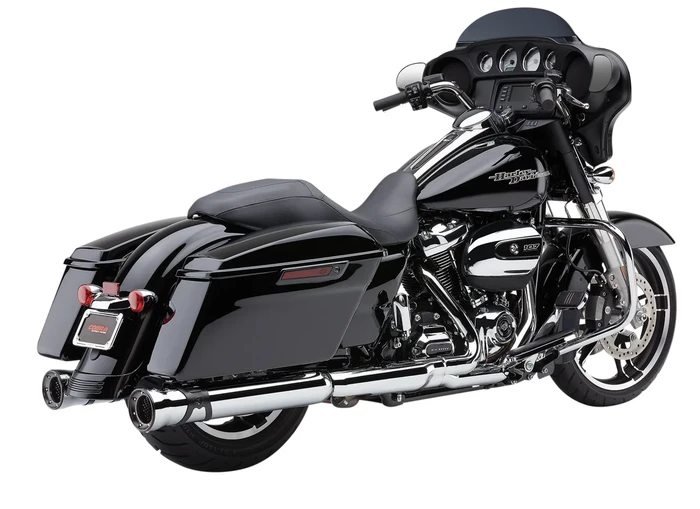 COBRA - 6216 - 4" RACE-PRO SLIP-ONS CHROME FLH/FLT 17-22