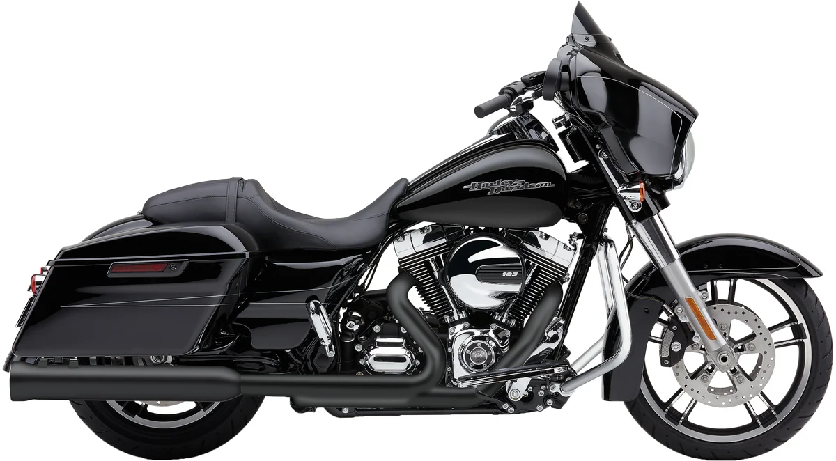 COBRA - 5201B - 4" NH SLIP-ONS BLACK INDIAN LEATHER BAG