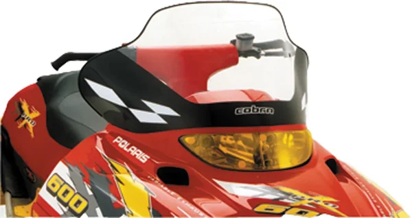 POWERMADD Cobra Windshield - High-Impact Smoke Tint Windscreen for Powersports
