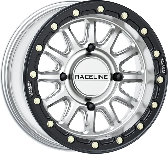 RACELINE - A14SB-57056+10 - Raceline A14 Alpha Beadlock Silver/Black