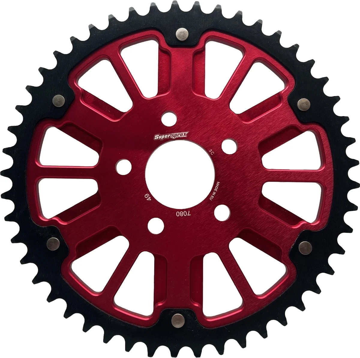 SUPERSPROX - RST-7080:49-RED - Stealth 49T Rear Sprockets