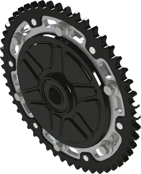 SUPERSPROX - KIT_227-725:51 - CUSHDRIVE CONVERSION 51T SPROCKET  BLK  SIL  BLK