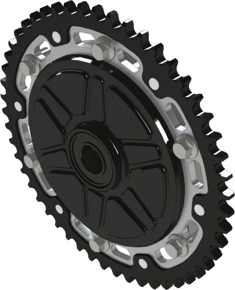 SUPERSPROX - KIT_227-725:51 - CUSHDRIVE CONVERSION 51T SPROCKET  BLK  SIL  BLK