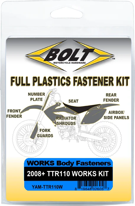 BOLT - YAM-TTR110W - Full Body Work Fastener Kit