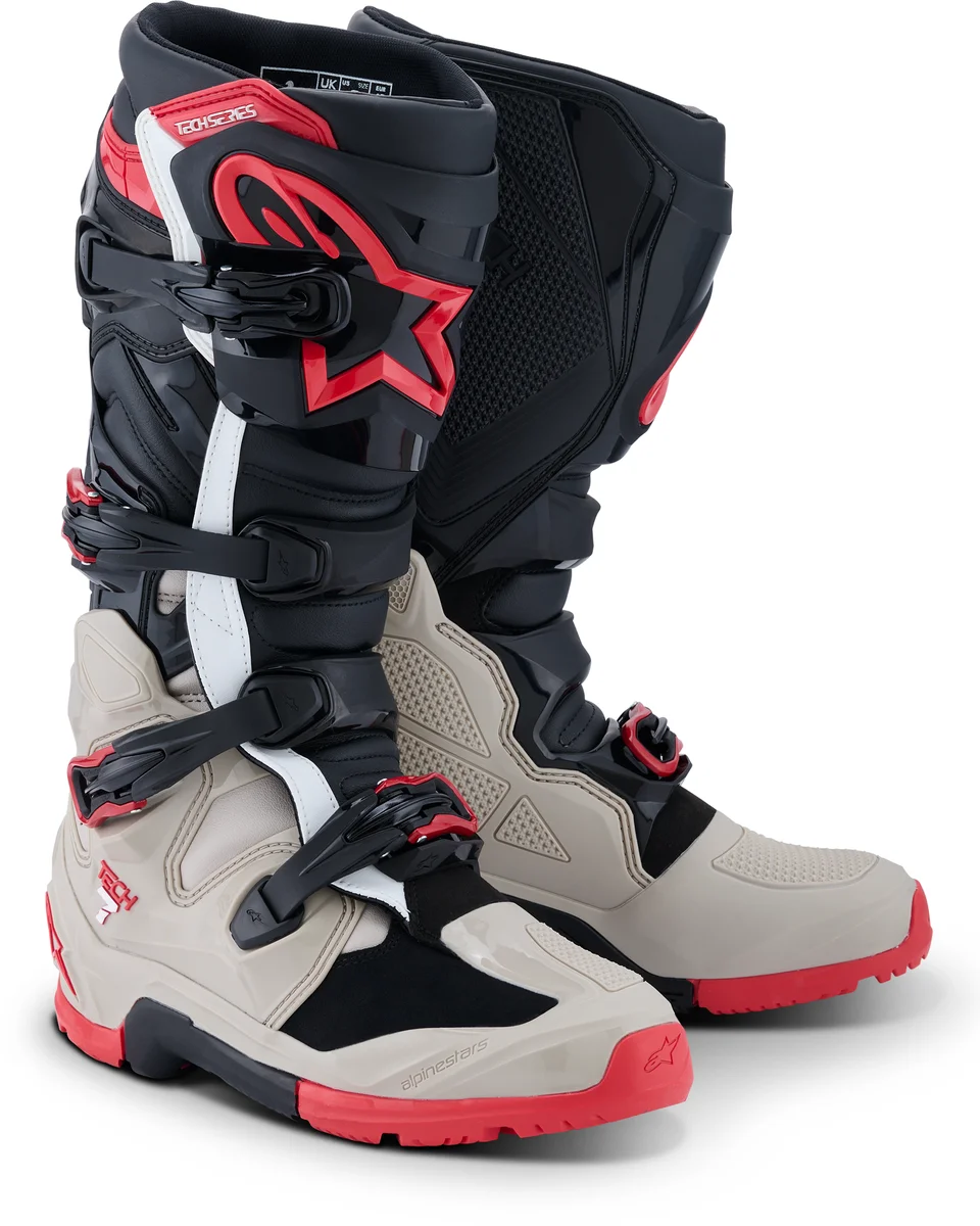 ALPINESTARS - 2010426-1903-13 - TECH 7 ENDURO BLK/LIGHT GRY/BRIGHT RED 13