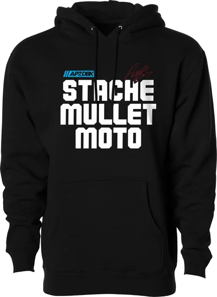DBK - AHAP-STACHEMULL-XL - Stache Mullet Moto Hoodie