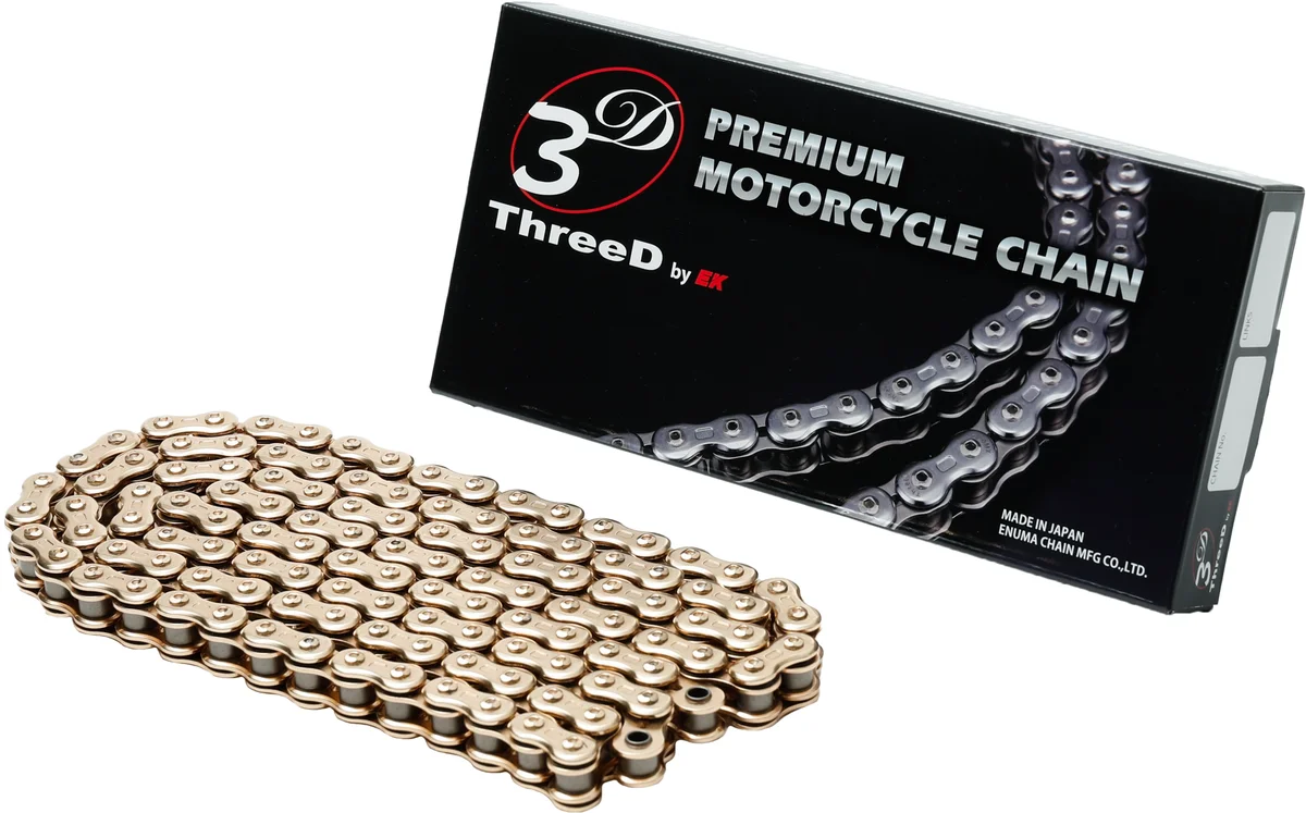 EK - 520RV3D-120G - CHAIN GP RV NX2-RING 520-120L GLD