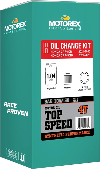MOTOREX - 311250 - Motorex Top Speed Oil Change Kit