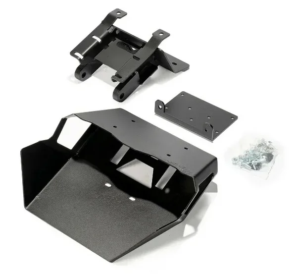 WARN 110953 Front UTV Bumper Winch Mount - Durable Steel Mount for VRX 45 & EVO 10-S Winches