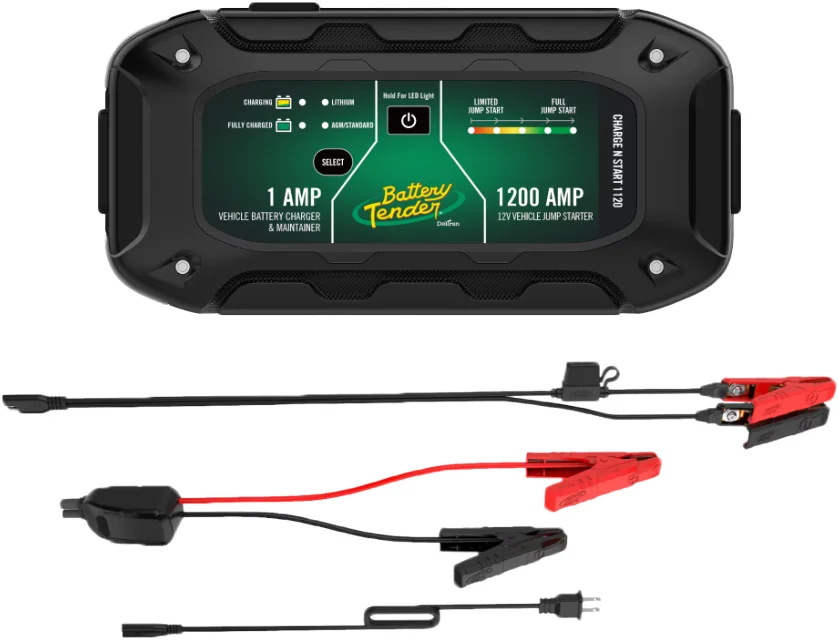 BATTERY TENDER - 030-7012-WH - Battery Tender Charge-N-Start Battery Charger and Jump Starter