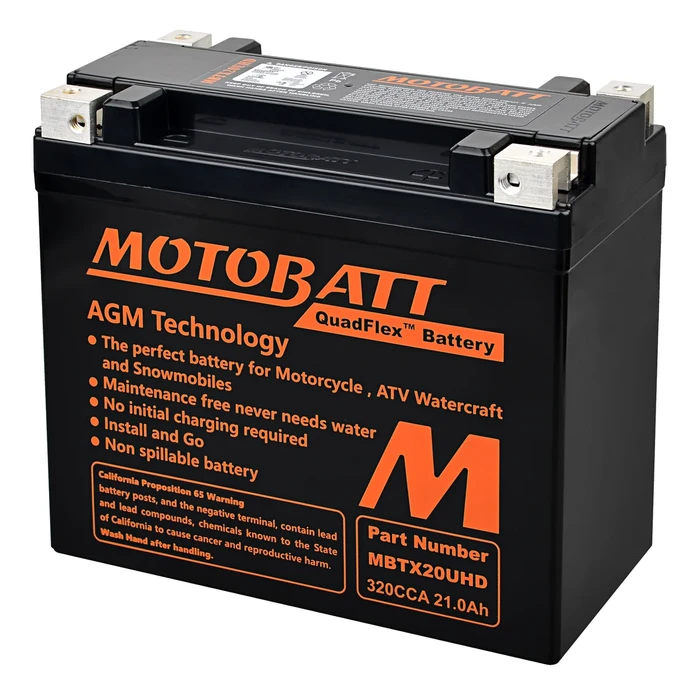 MOTOBATT - MBTX20UHD - MotoBatt Quadflex AGM Batteries