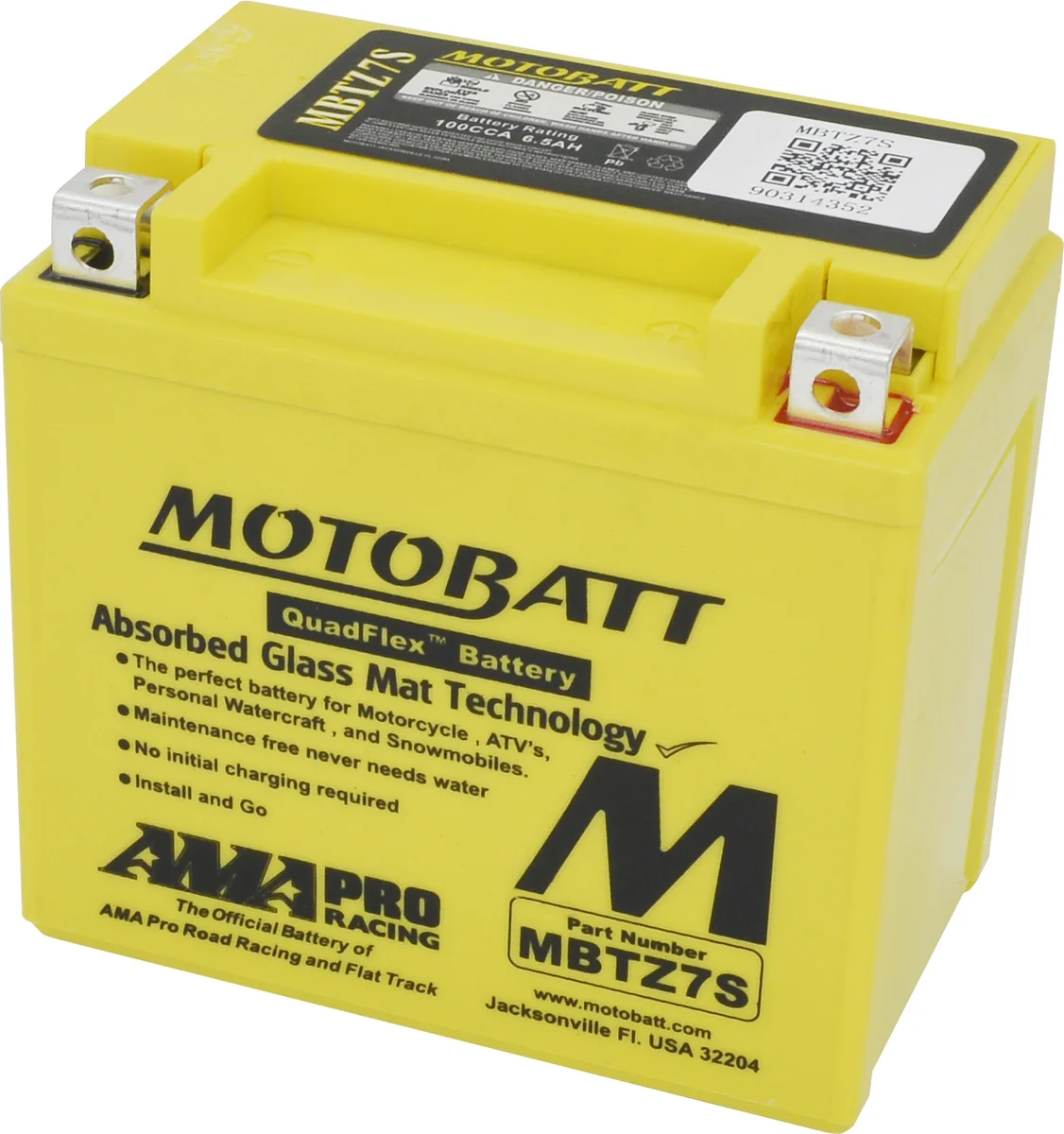 MOTOBATT - MBTZ7S - MotoBatt Quadflex AGM Batteries