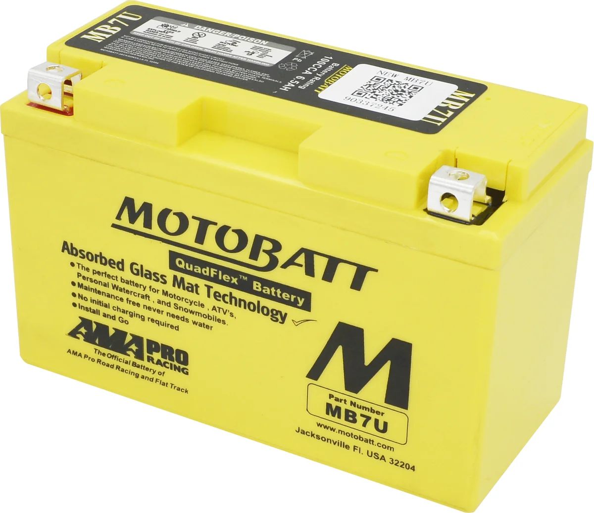 MOTOBATT - MB7U - MotoBatt Quadflex AGM Batteries