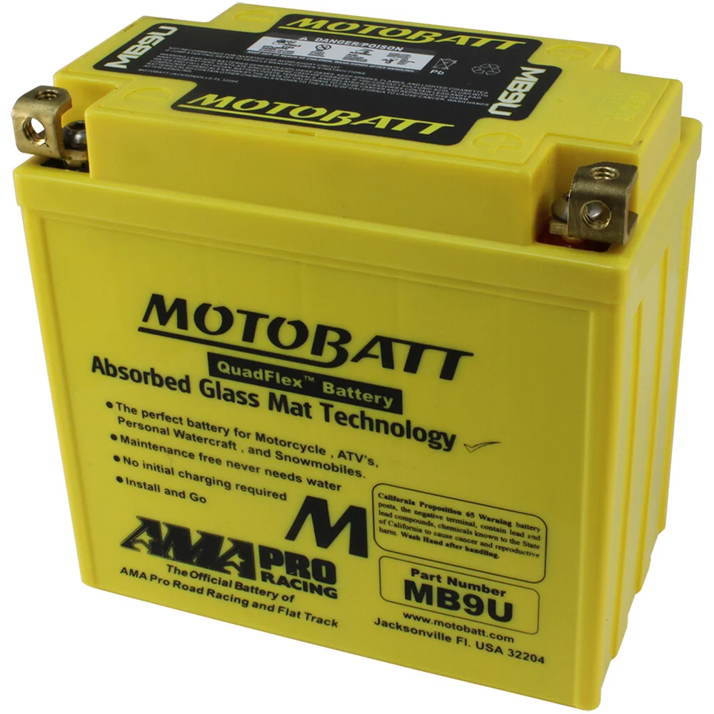 MOTOBATT - MB9U - MotoBatt Quadflex AGM Batteries