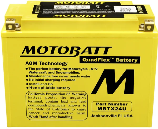 MOTOBATT - MBTX24U - MotoBatt Quadflex AGM Batteries