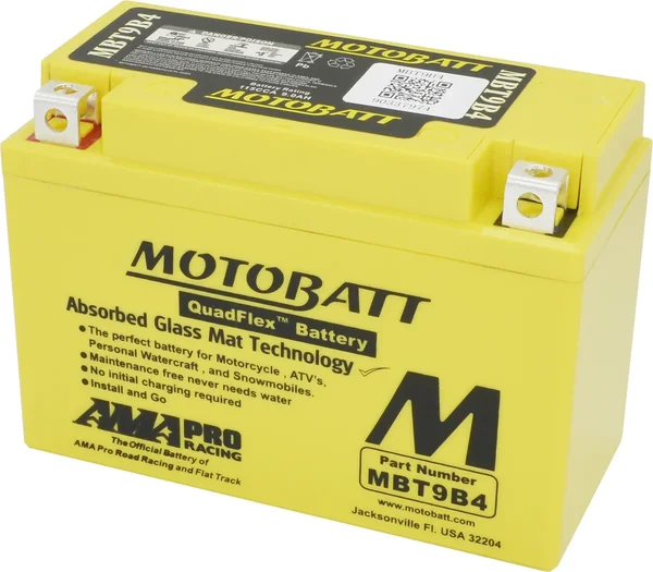 MOTOBATT - MBT9B4 - MotoBatt Quadflex AGM Batteries