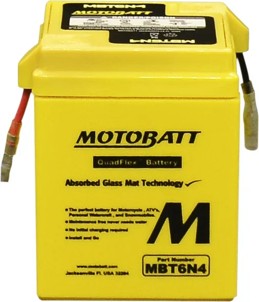 MOTOBATT - MBT6N4 - MotoBatt Quadflex AGM Batteries