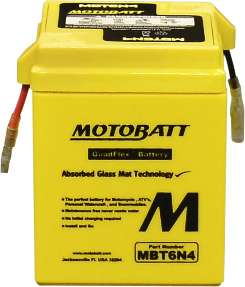 MOTOBATT - MBT6N4 - MotoBatt Quadflex AGM Batteries