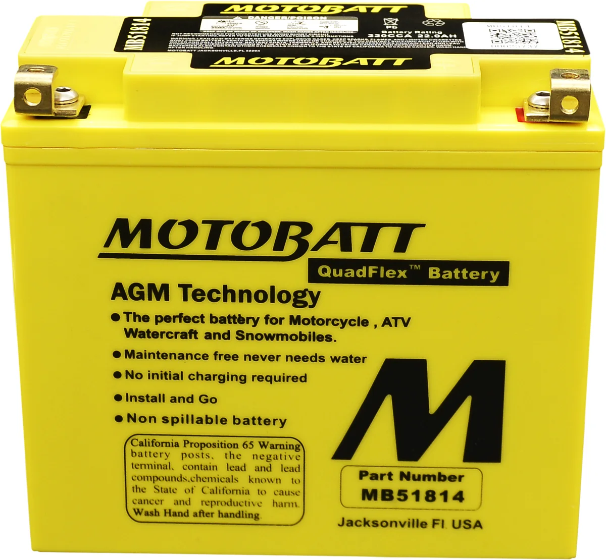 MOTOBATT - MB51814 - MotoBatt Quadflex AGM Batteries