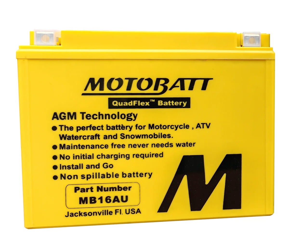 MOTOBATT - MB16AU - MotoBatt Quadflex AGM Batteries