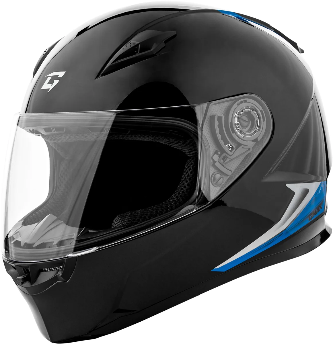 GMAX - F1498137 - FF-49 SYTH HELMET BLACK/BLUE XL