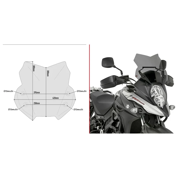 GIVI - D3112B - Windscreen Specific