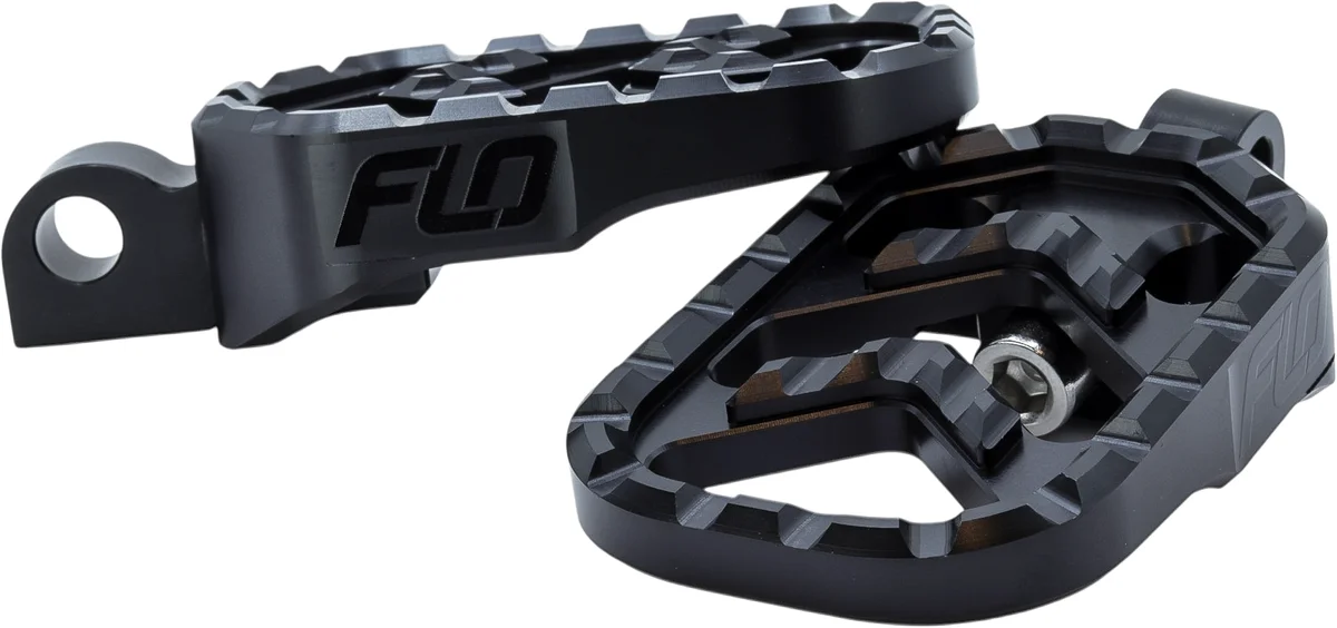 FLO MOTORSPORTS - V-800-3BLK - Savage Series Footpegs M8 Softail